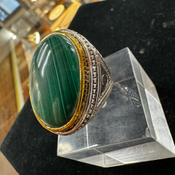 Bague Malachite en Argent...