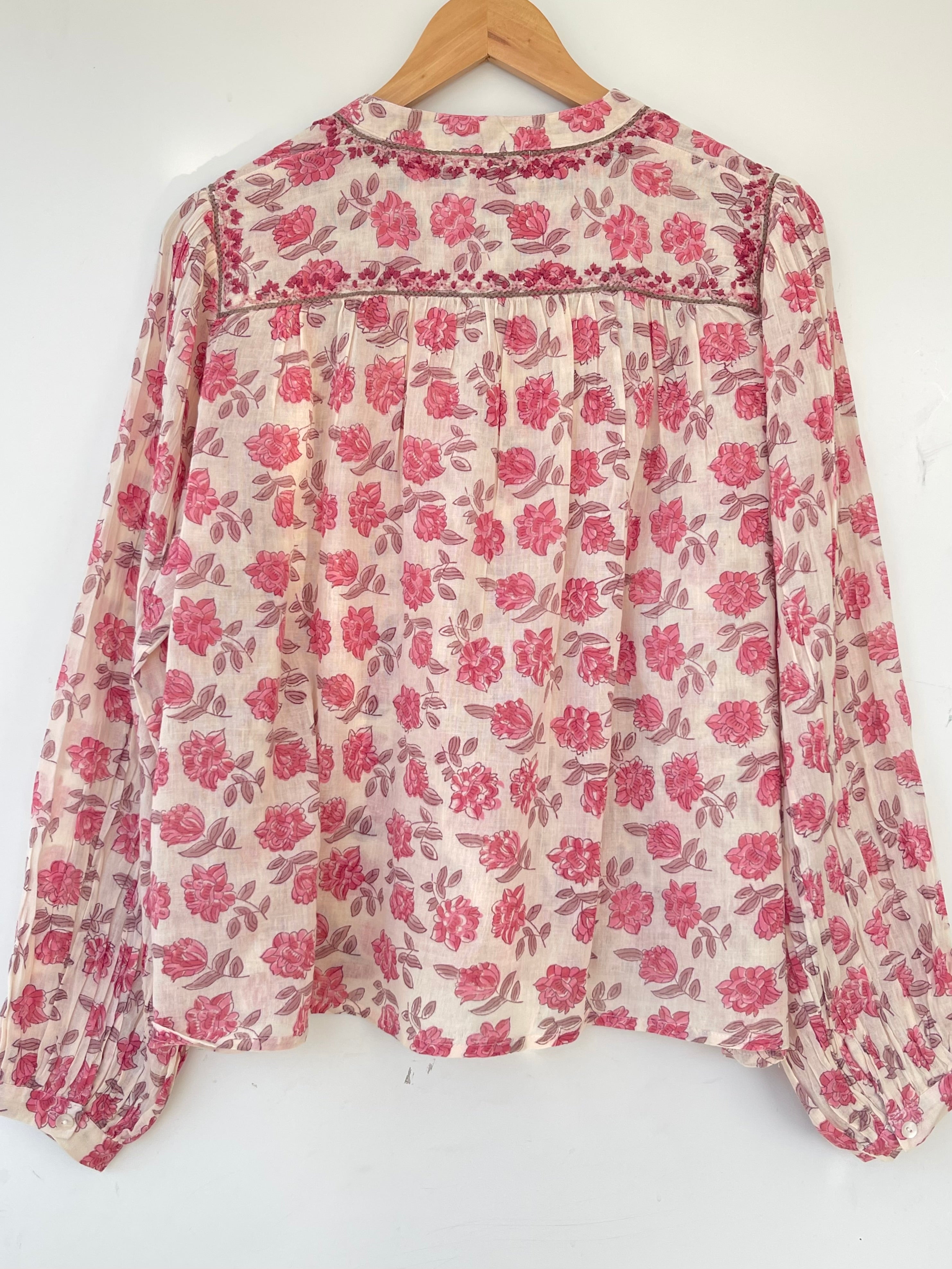 Lennox Blouse Scottish Pink