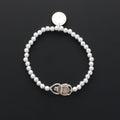 Bracelet en perles d'argent