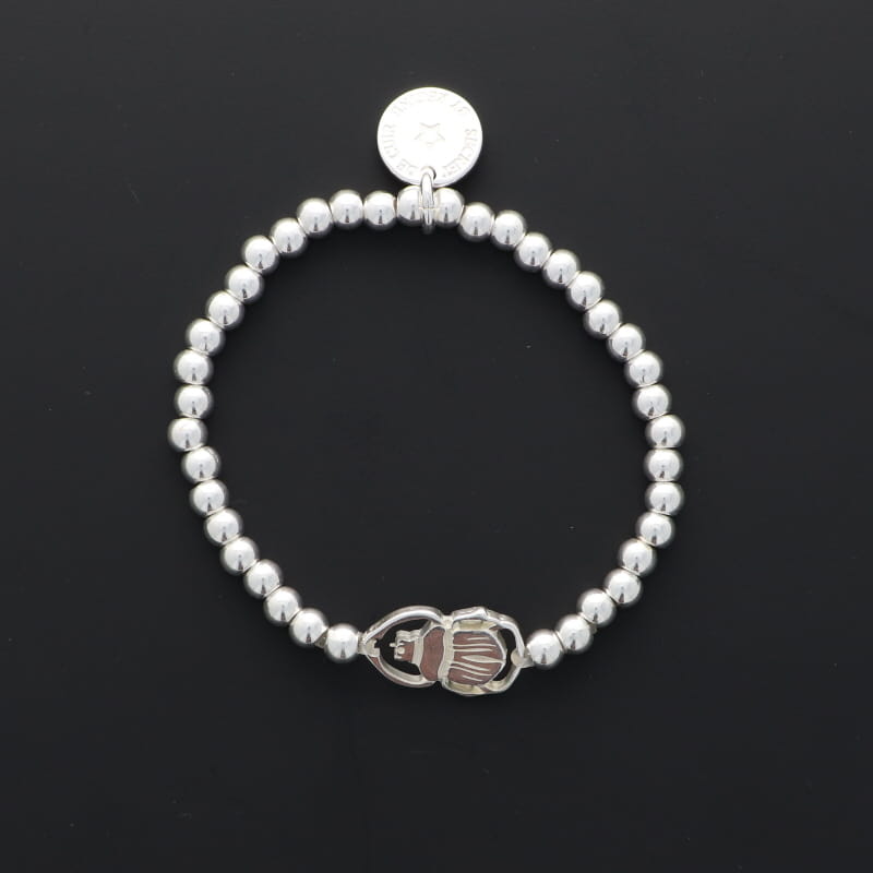 Bracelet en perles d'argent
