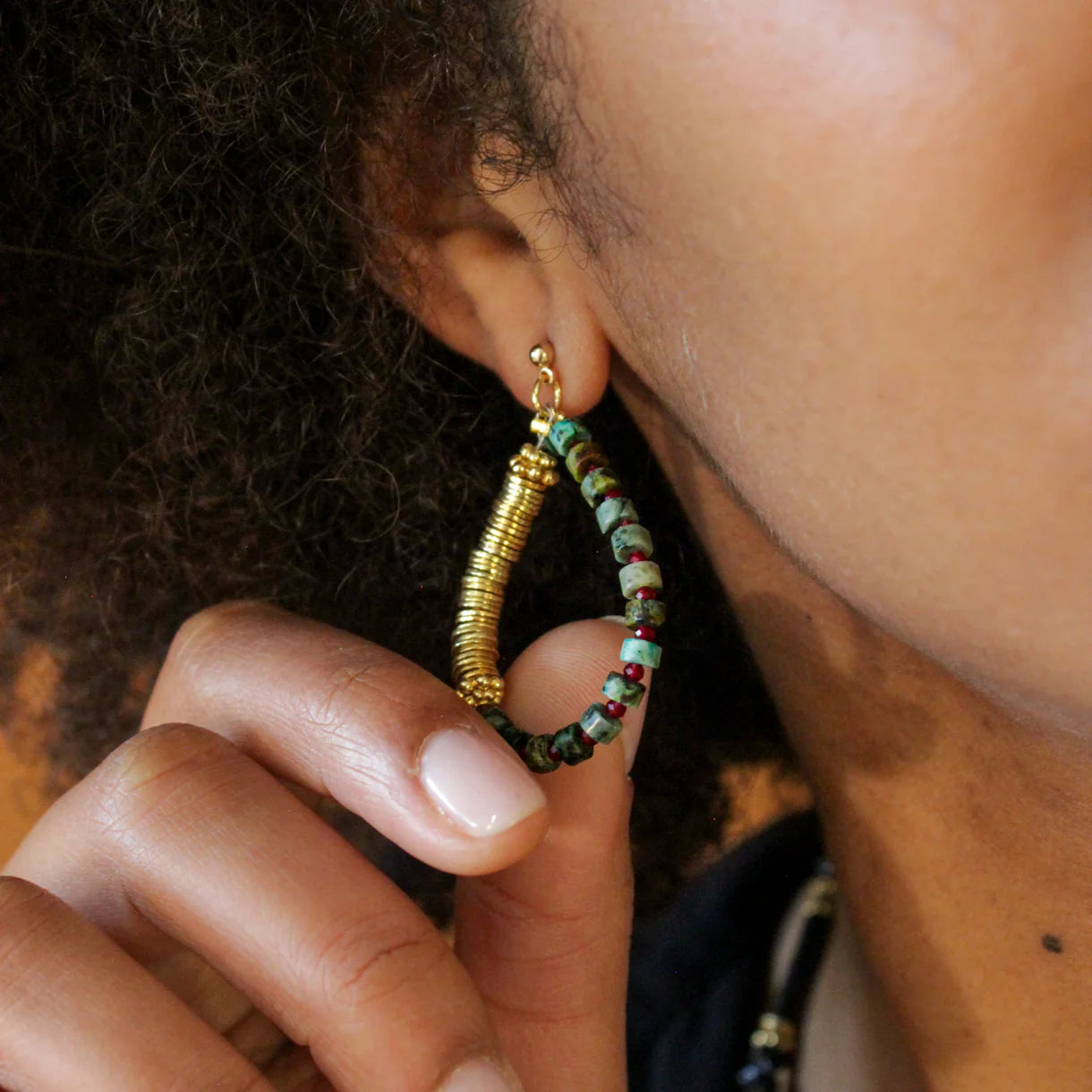 Boucles d'oreilles heishi - CHARLOTTE