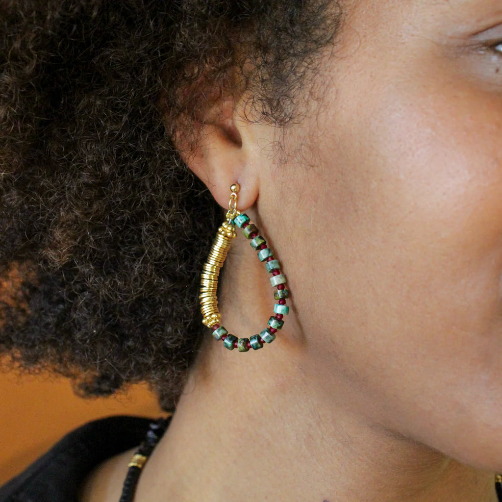 Boucles d'oreilles heishi - CHARLOTTE