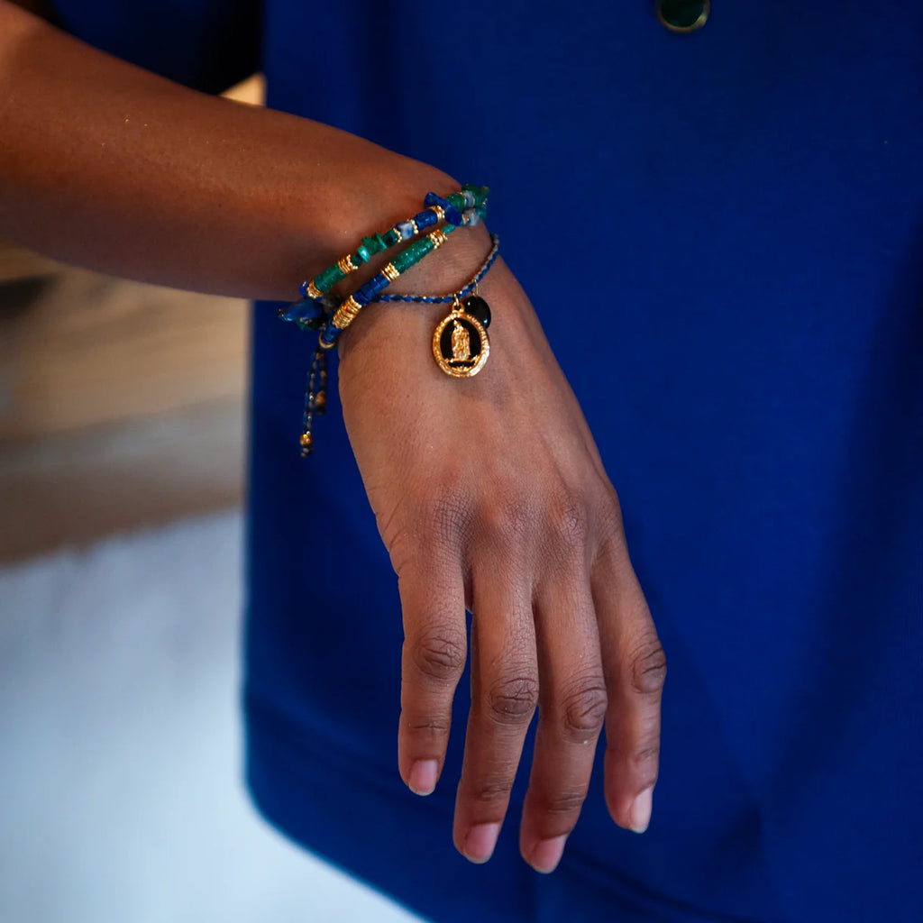 Bracelet heishi et perles - CORALIE