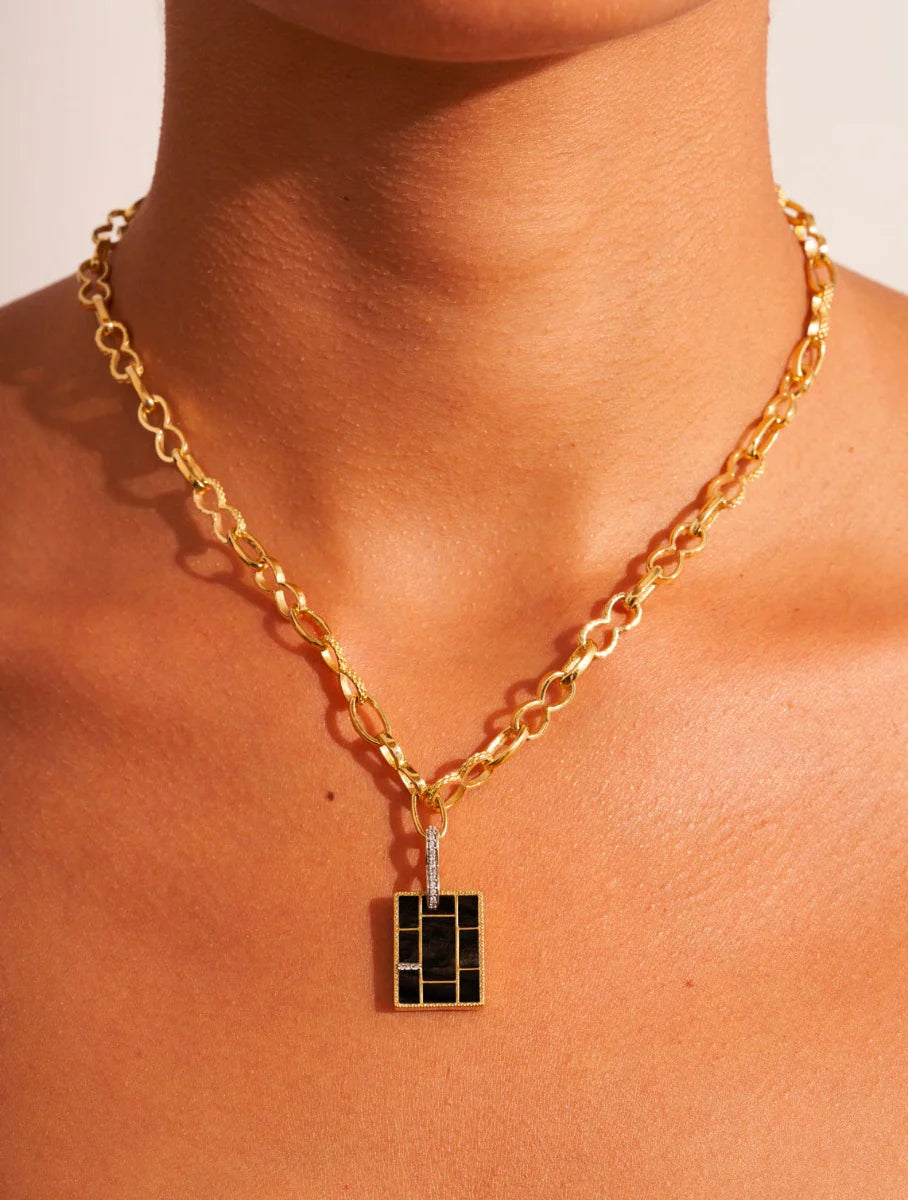 Collier Mara - Onyx Texturé