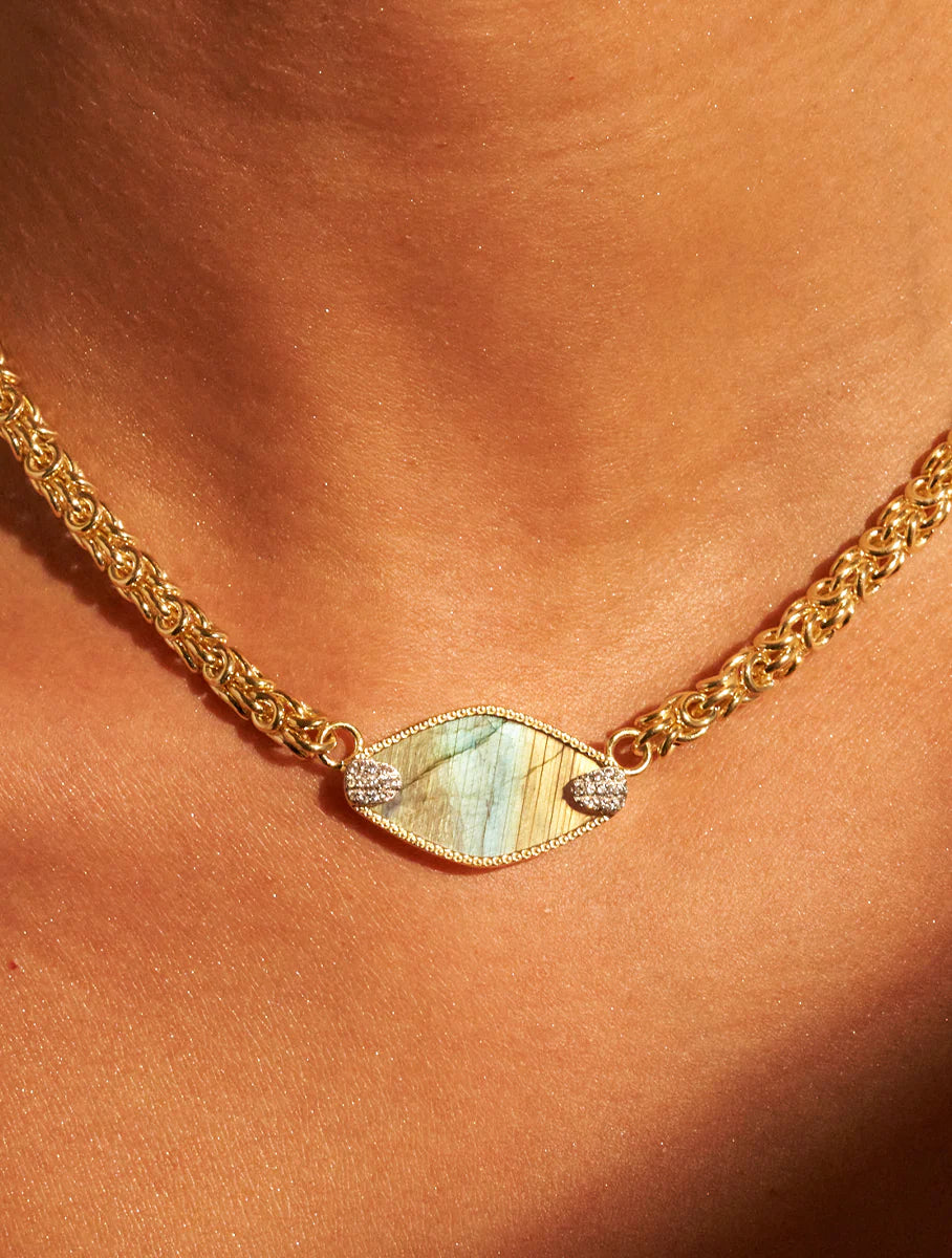Collier Mayan – Labradorite