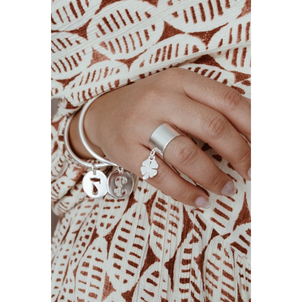 Jonc en plaqué argent chiffre 7