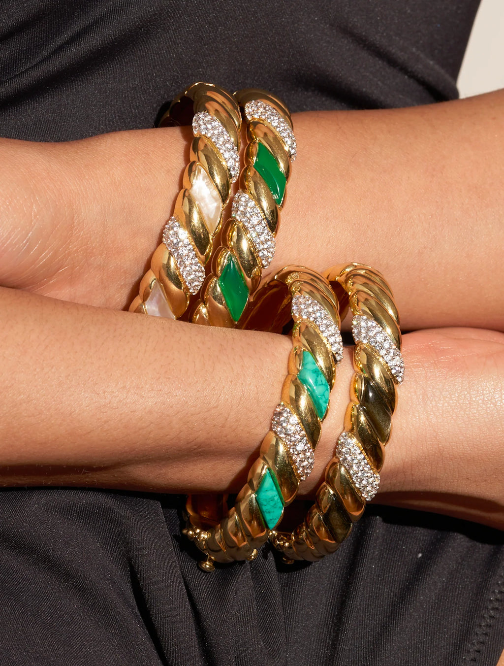 Jonc Amenza - Obsidienne Dorée