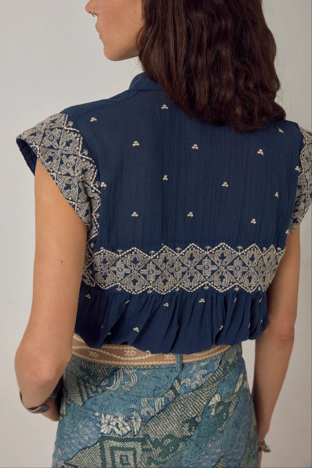 Karina Sleeveless Shirt Deep River