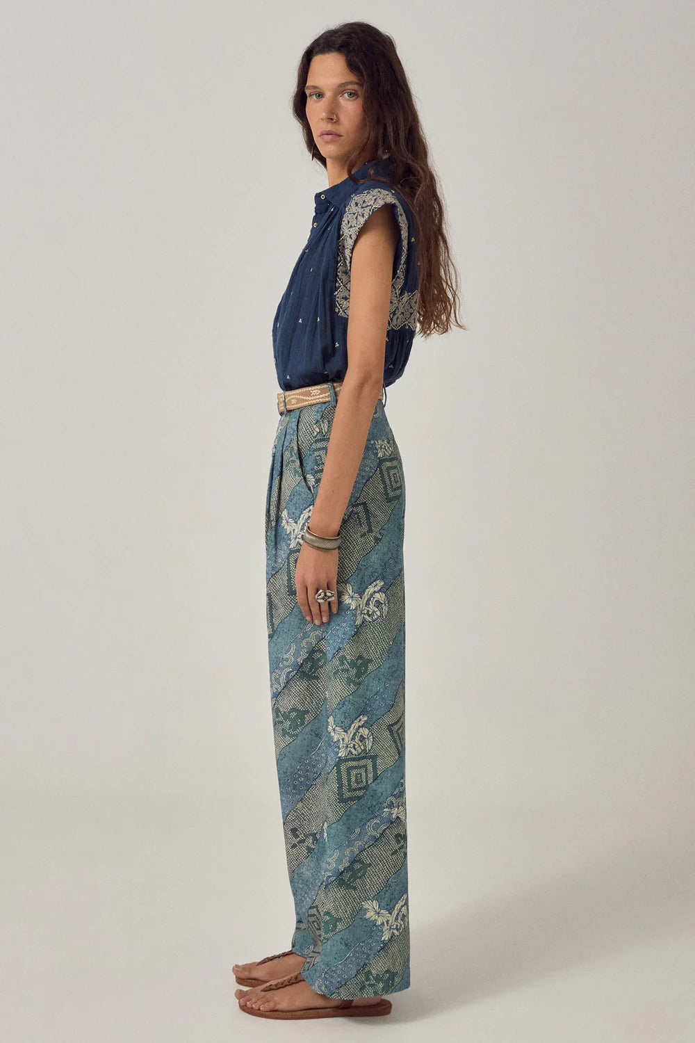 Karina Sleeveless Shirt Deep River