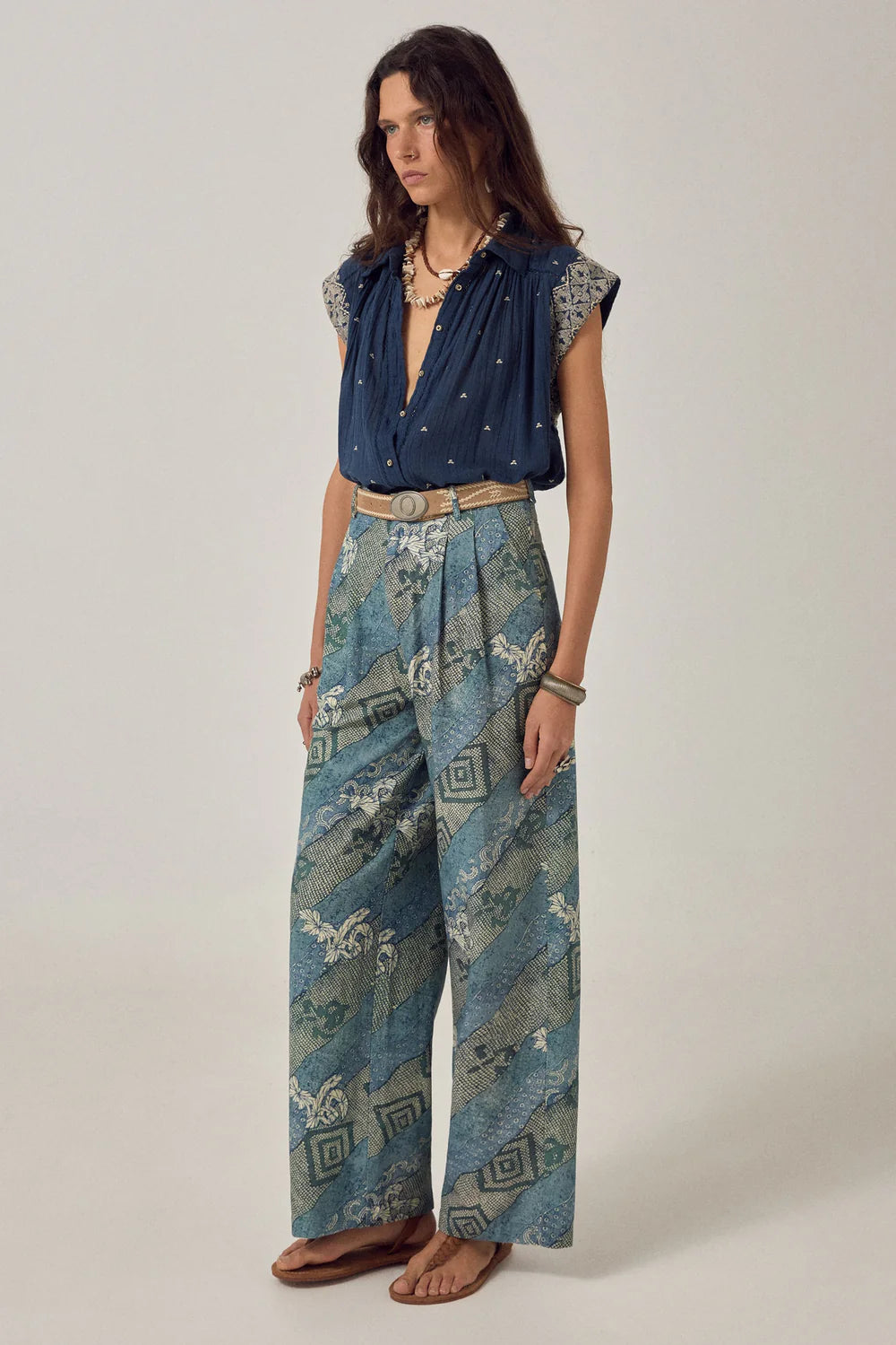 Karina Sleeveless Shirt Deep River
