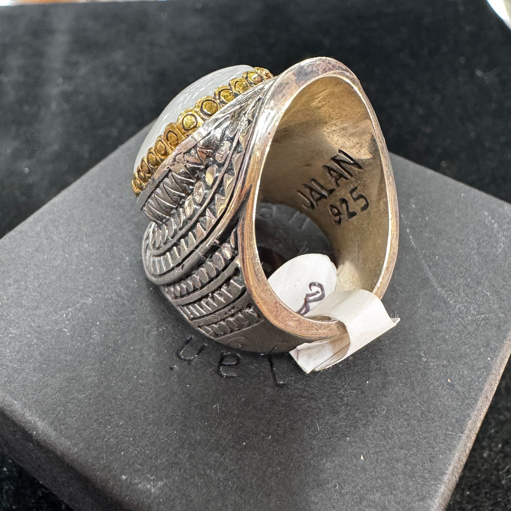 Bague Pierre de Lune – Jalan (Taille 60)