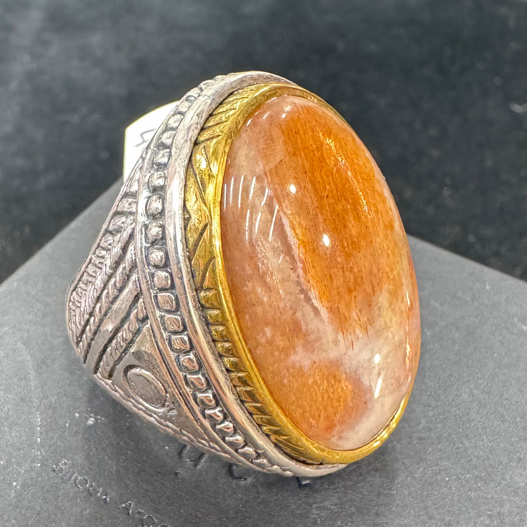 Bague Pierre de Soleil – Jalan (Taille 60)
