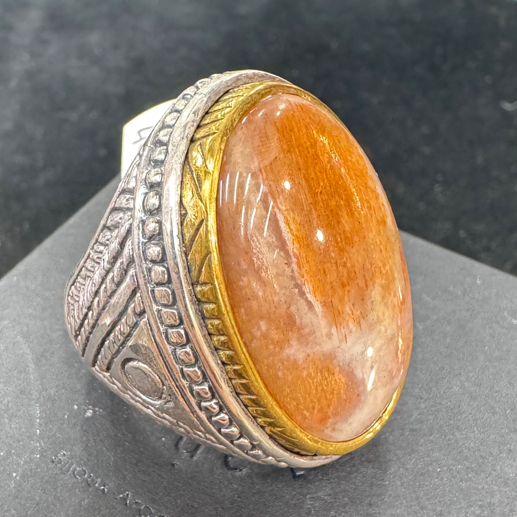 Bague Pierre de Soleil – Jalan (Taille 60)