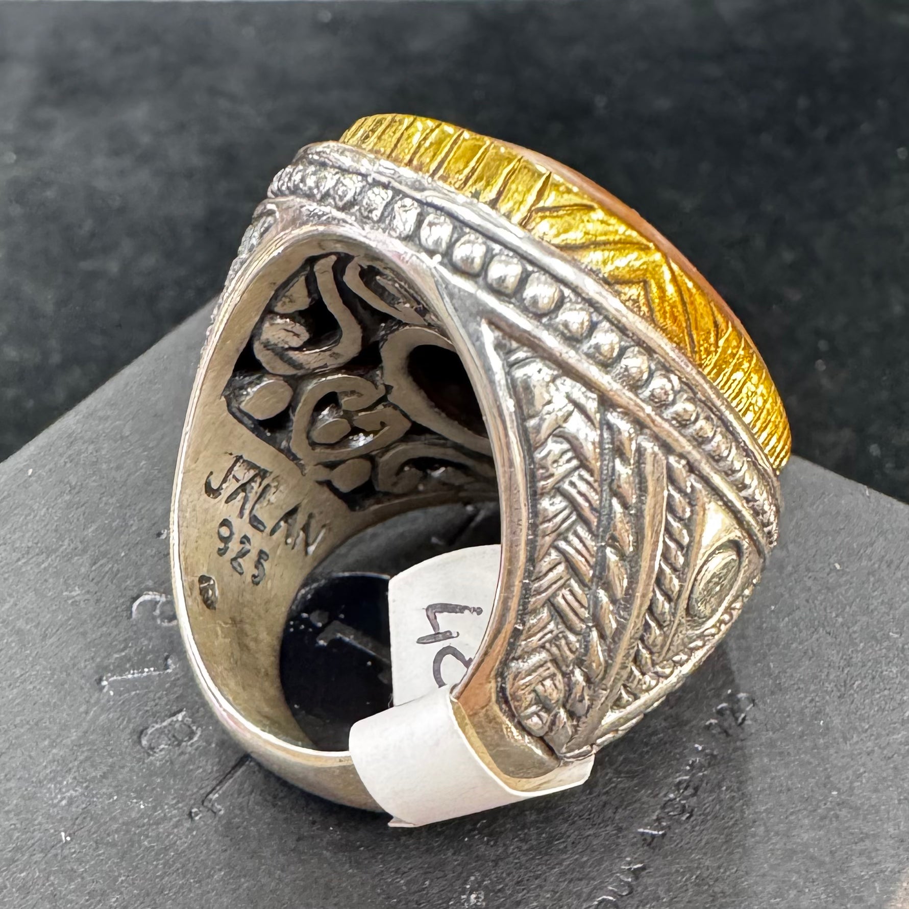 Bague Pierre de Soleil – Jalan (Taille 60)