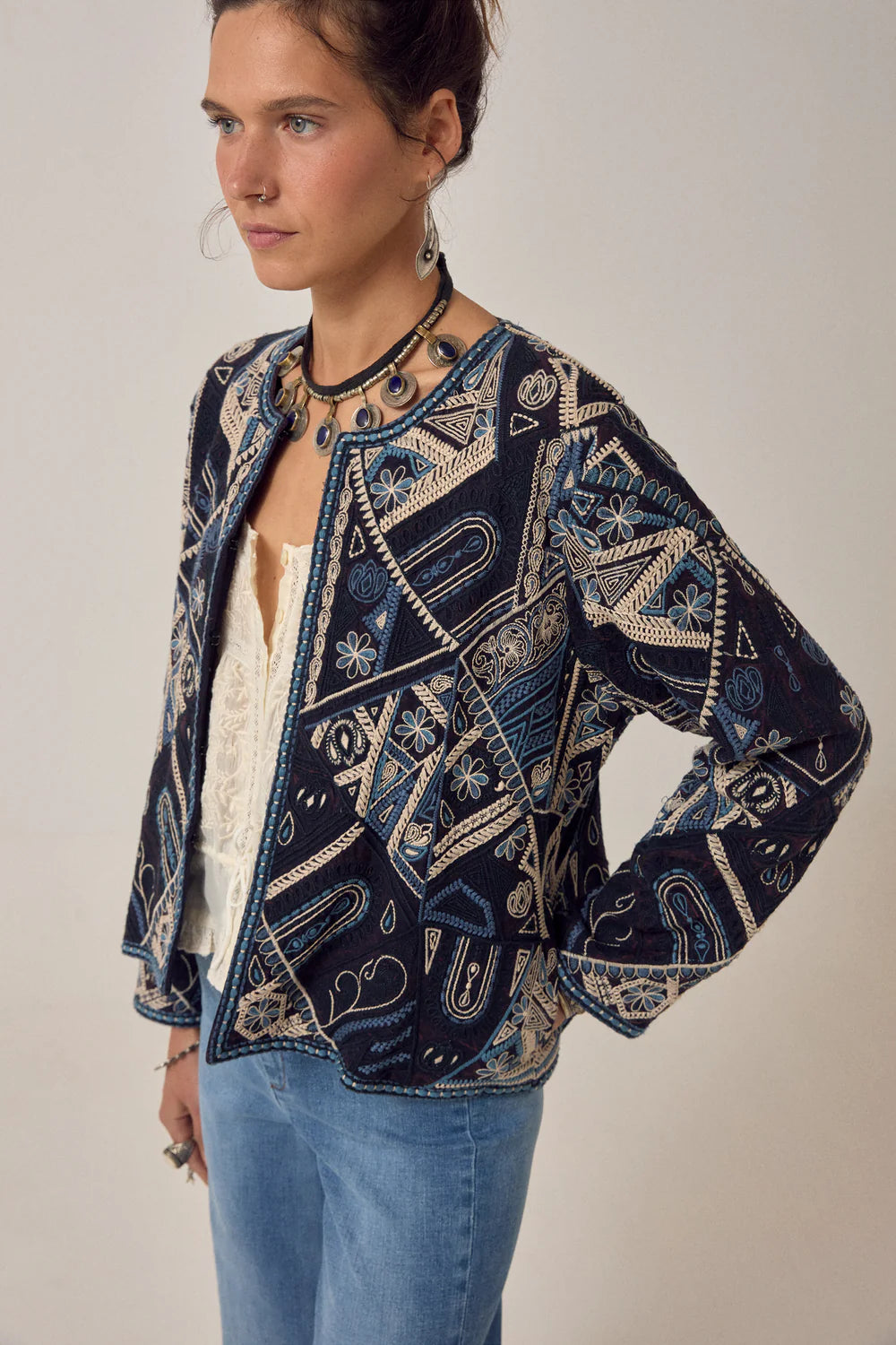 Pati Jacket Blue Mosaic