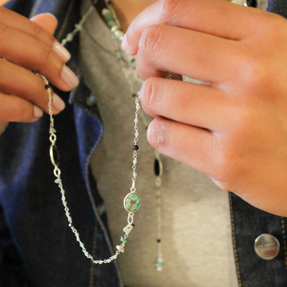 Sautoir multipierres - LOUISE