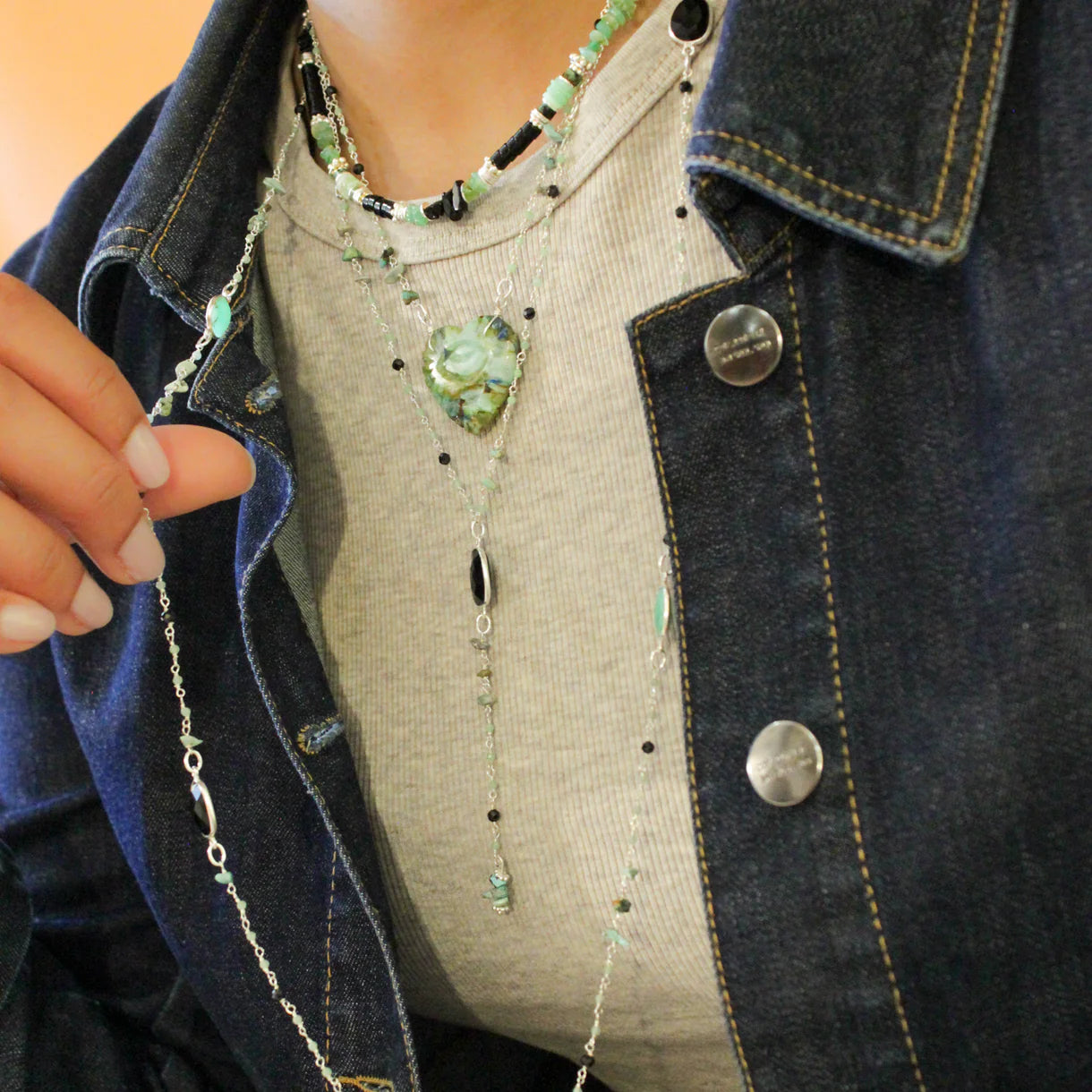 Sautoir multipierres - LOUISE