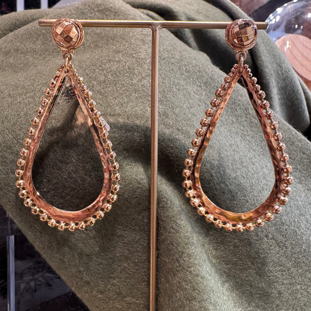 Boucle d'oreille Bibou dorée