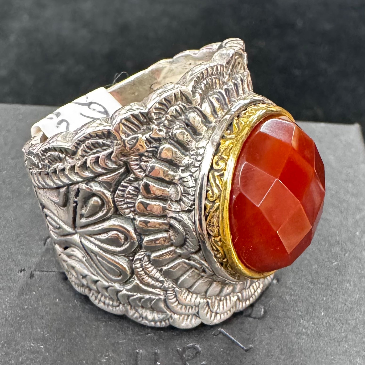 Bague Cornaline  – Jalan Jalan (Taille 60)