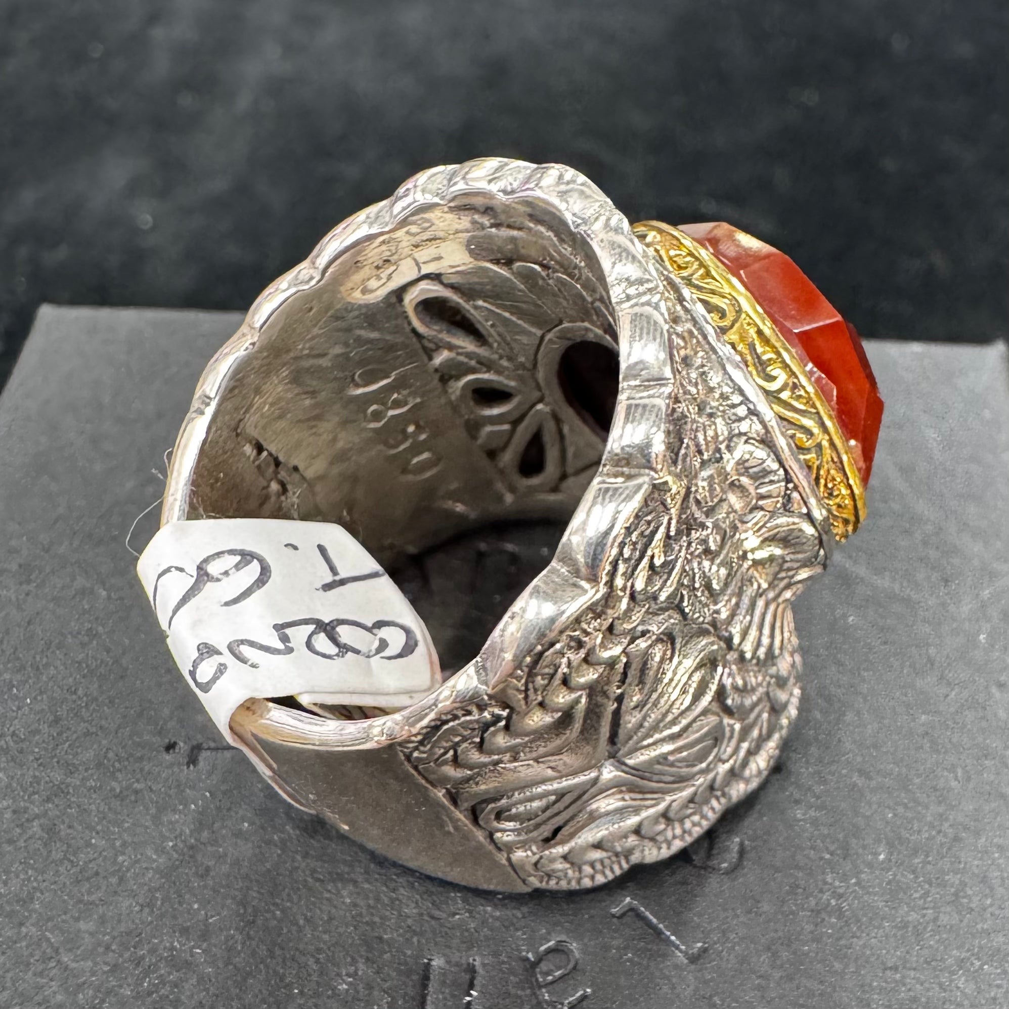 Bague Cornaline  – Jalan Jalan (Taille 60)