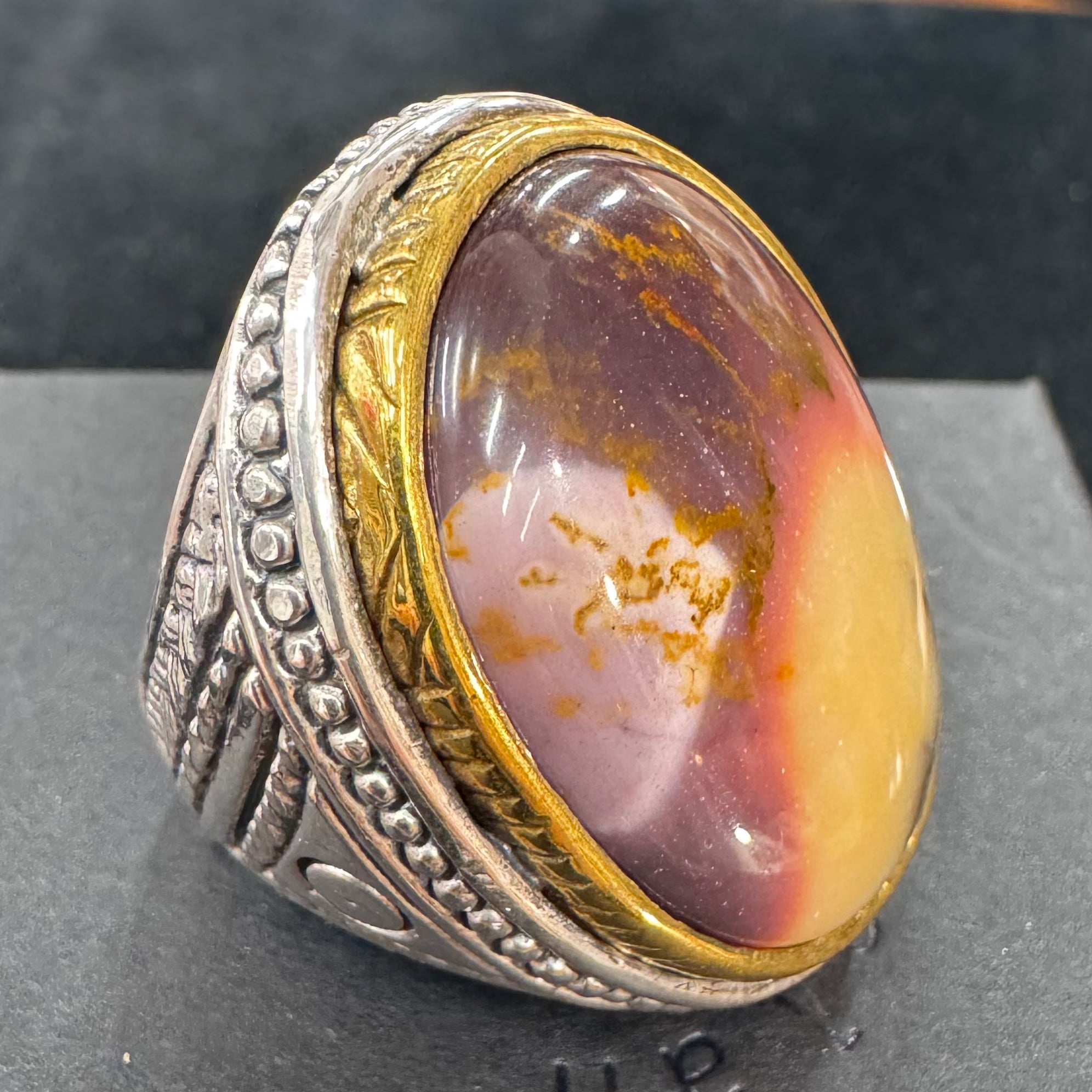 Bague Mokaïte Australie – Jalan Jalan (Taille 56)